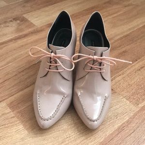 Anthropologie light pink booties